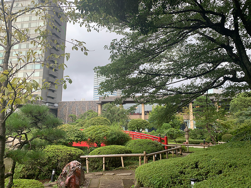 ホテルニューオータニの日本庭園の写真