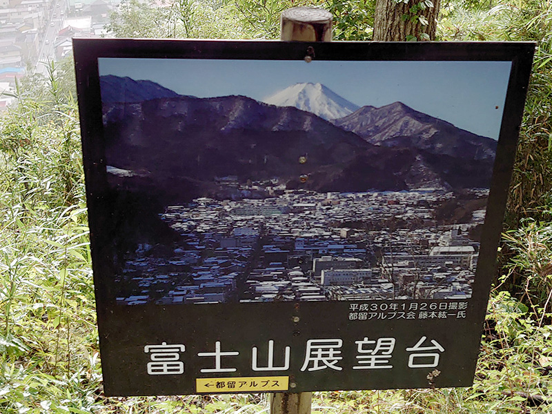 富士山展望台パネルの写真