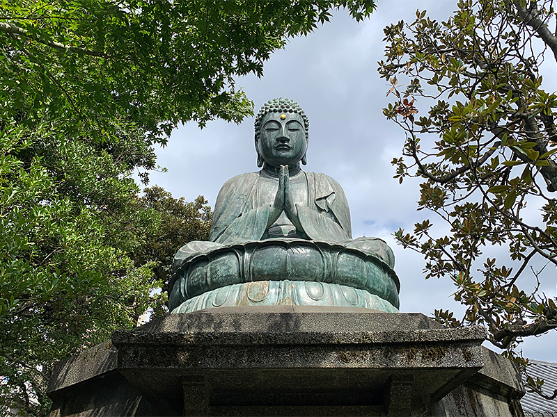 天王寺の大仏像の写真