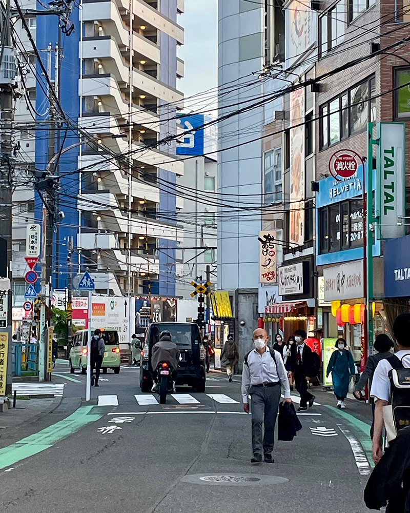 町田駅前の鎌倉街道の写真