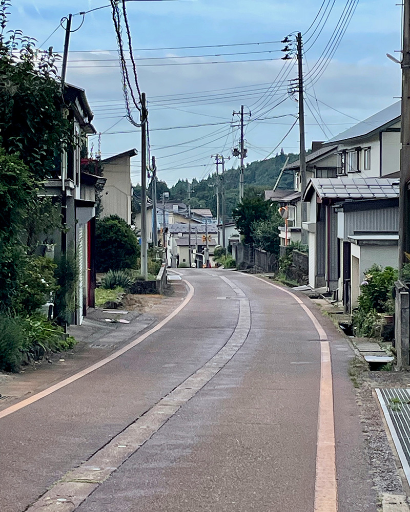 松崎宿の街並みの写真
