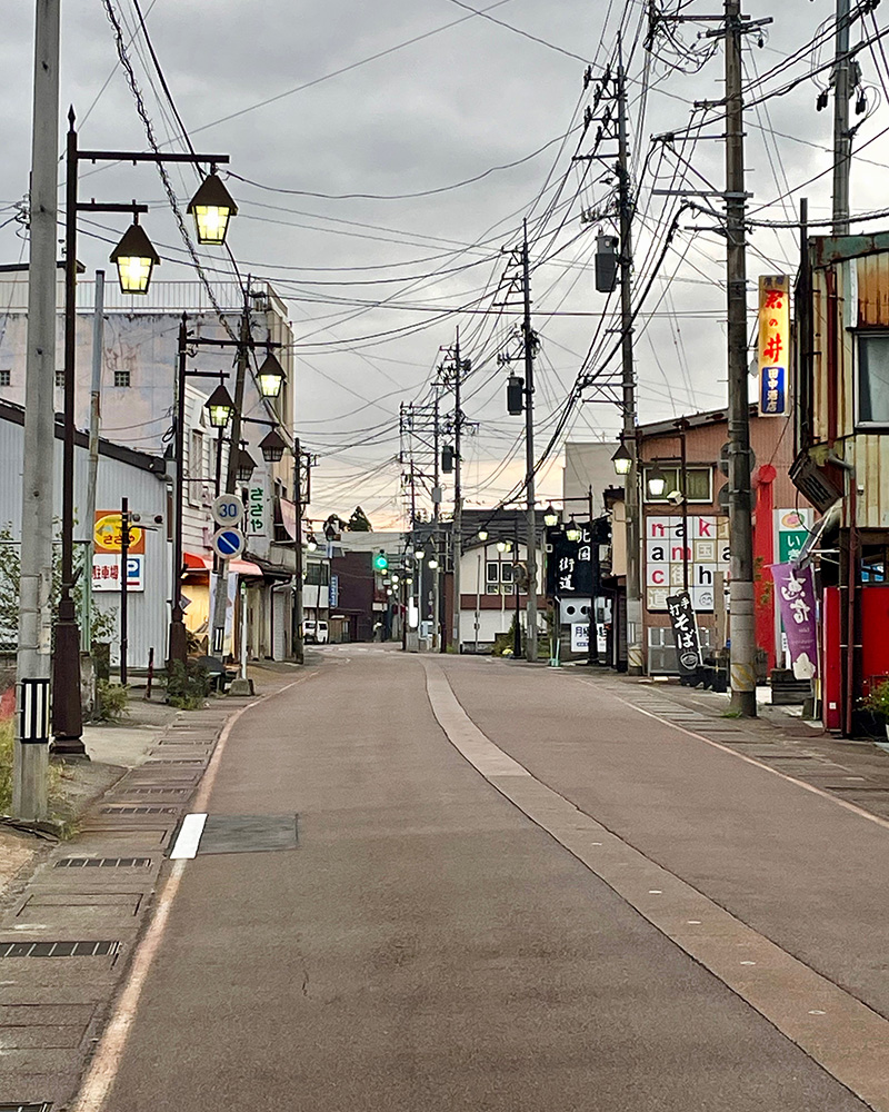 新井宿の街並みの写真
